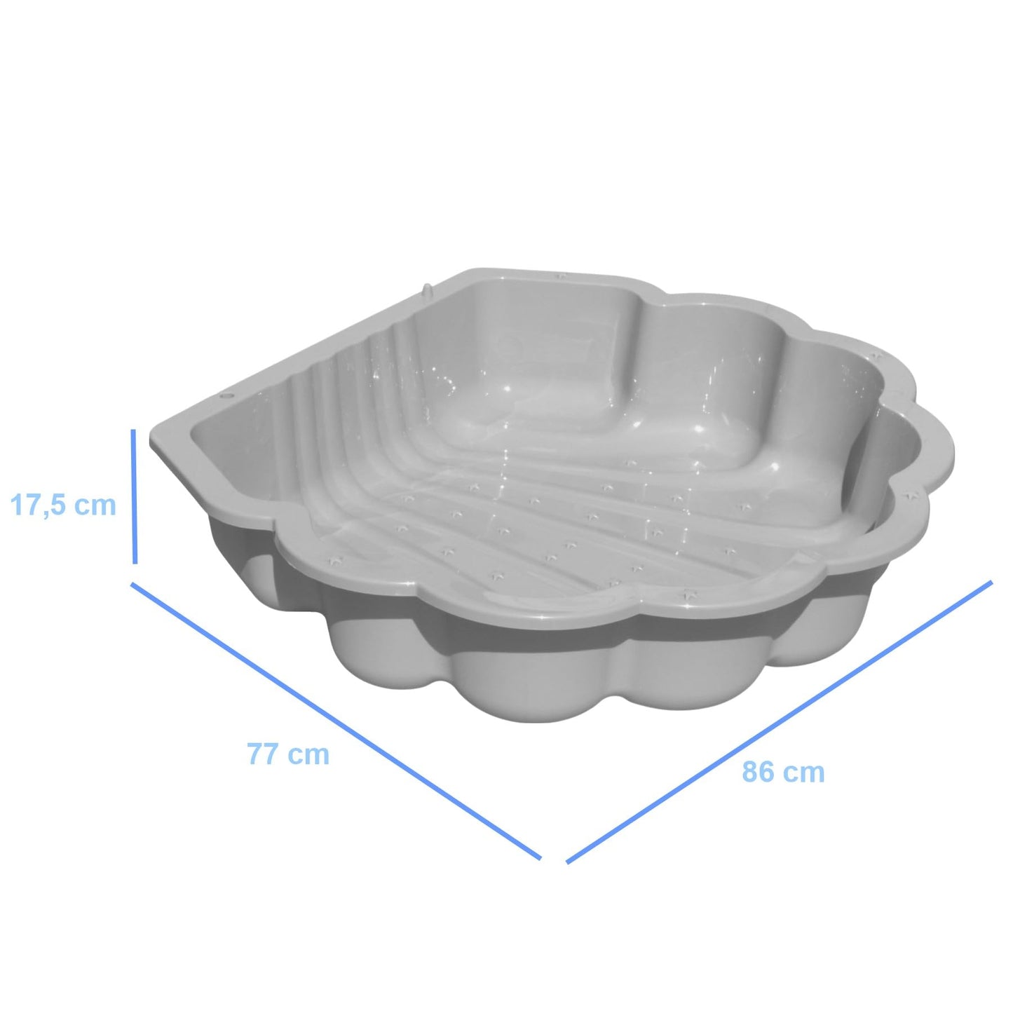 Sand- & Wassermuschel für Kinder 2-teilig Türkis