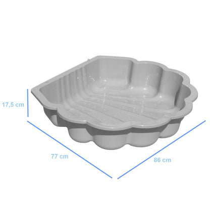 Sand- & Wassermuschel für Kinder 2-teilig Türkis