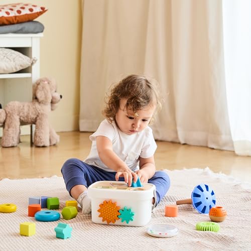 Amazon Basics Holzspielzeug Set 16-teilig Mehrfarbig