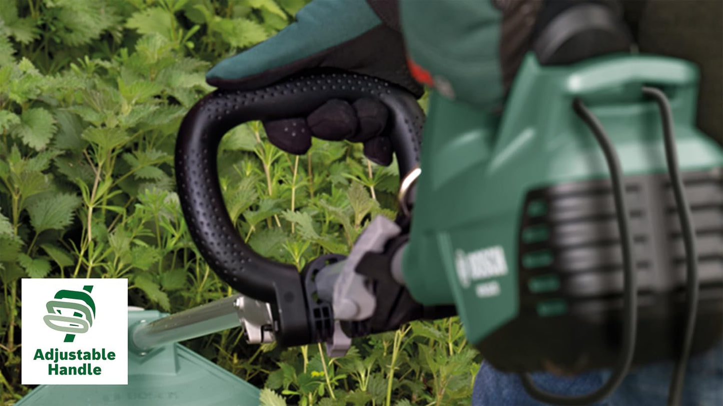 Bosch Freischneider AFS 23-37 (3-Flügel-Messer, Spule für Schneidfäden, 3 Schneidfäden, Zusatzgriff, Schutzhaube, Karton, 1000 Watt)