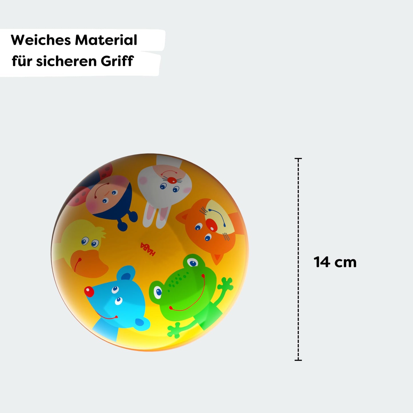 HABA Kinderball Tierfreunde 14 cm
