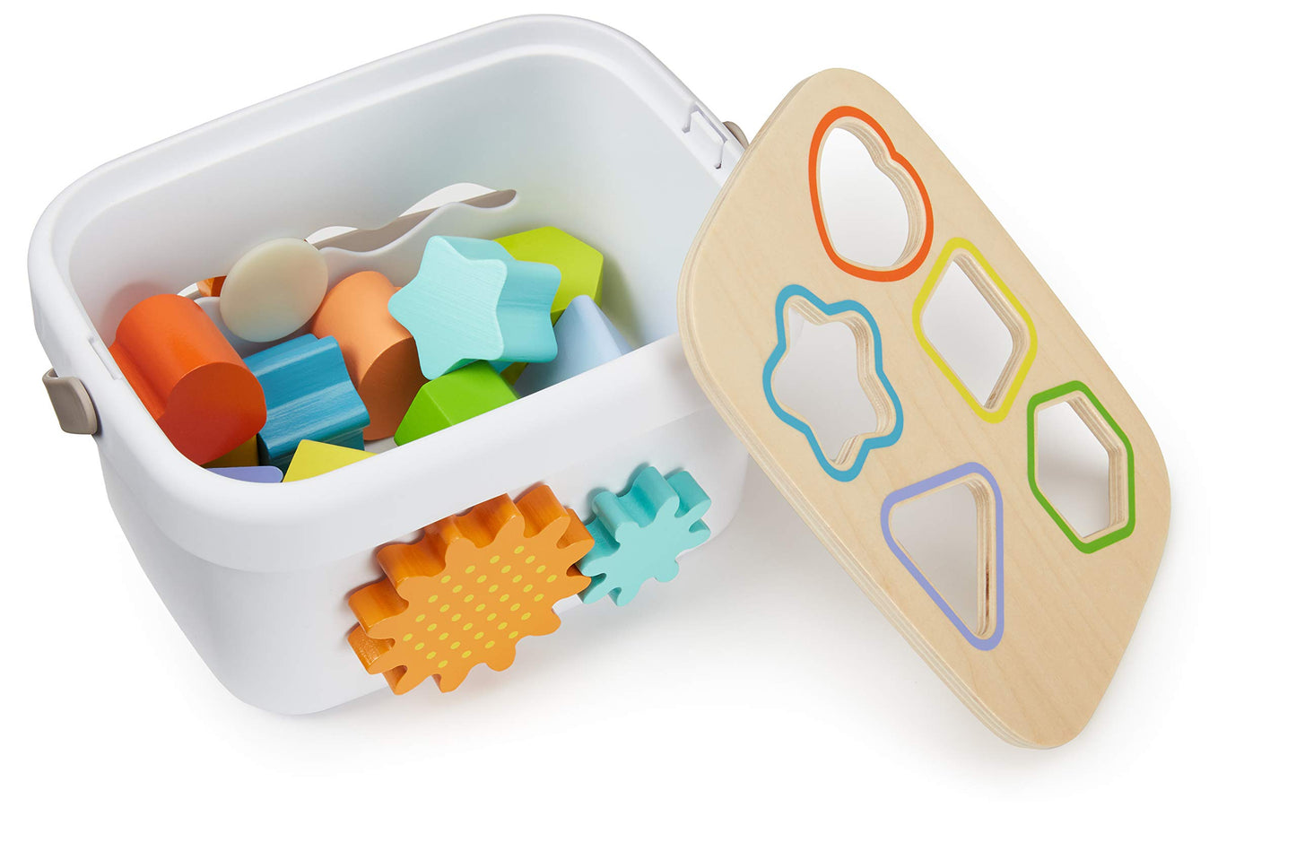 Amazon Basics Holzspielzeug Set 16-teilig Mehrfarbig