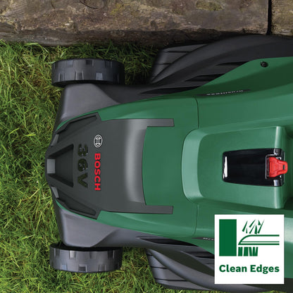 Bosch leistungsstarker Akku-Rasenmäher AdvancedRotak 36V-44-750 (zum Rasenmähen; 36-Volt-System; Schnittbreite: 44 cm; ohne Akku)