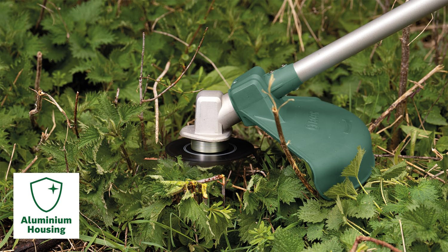 Bosch Freischneider AFS 23-37 (3-Flügel-Messer, Spule für Schneidfäden, 3 Schneidfäden, Zusatzgriff, Schutzhaube, Karton, 1000 Watt)