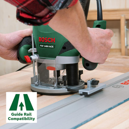 Bosch Oberfräse POF 1400 ACE (1.400 Watt, im Koffer)